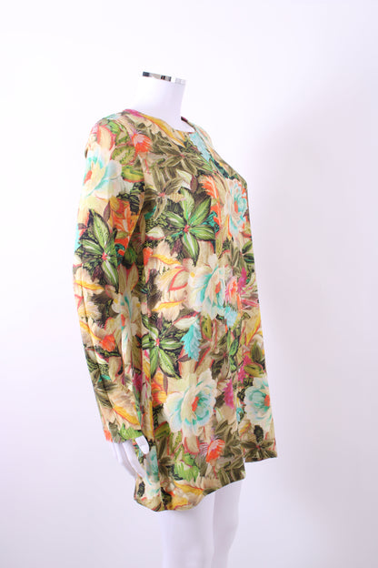 Farm Rio L/S Floral Dress Multi Coloured S | Default Title, Red