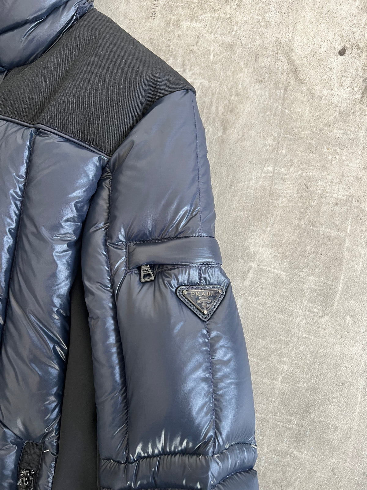 A/W 2011 Prada Emblem Technical Puffer Jacket | Medium, Multicoloured