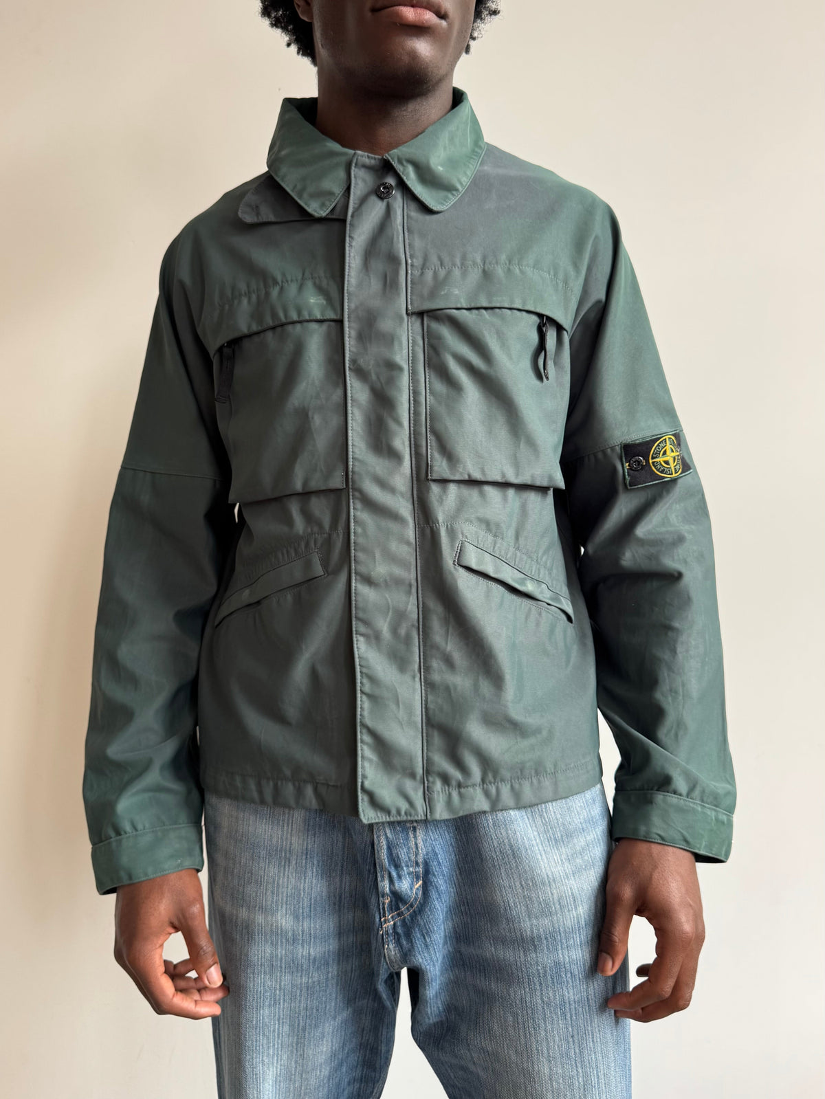 S/S 1998 Stone Island Nylam Field Jacket | Medium, Green