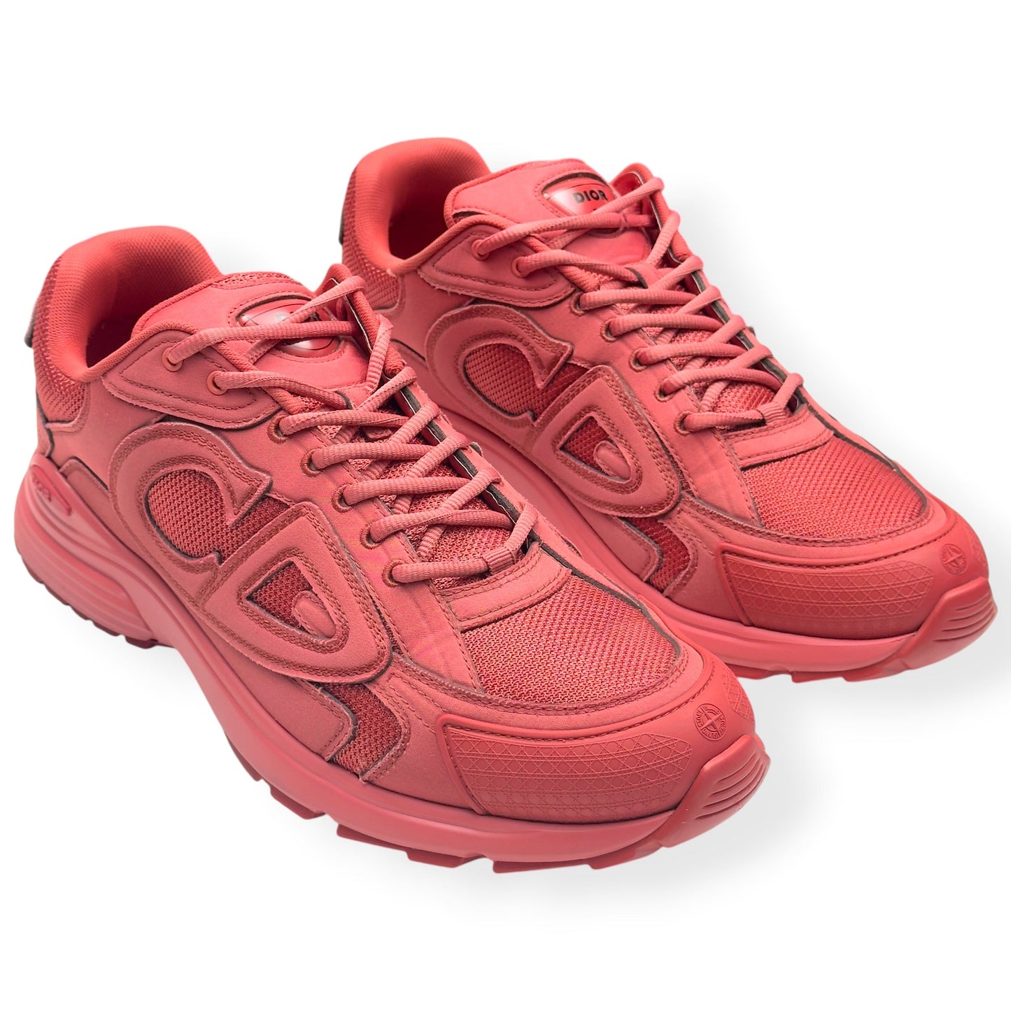 DIOR X STONE ISLAND B30 SNEAKER RED 45 / UK11 | UK 11, Red