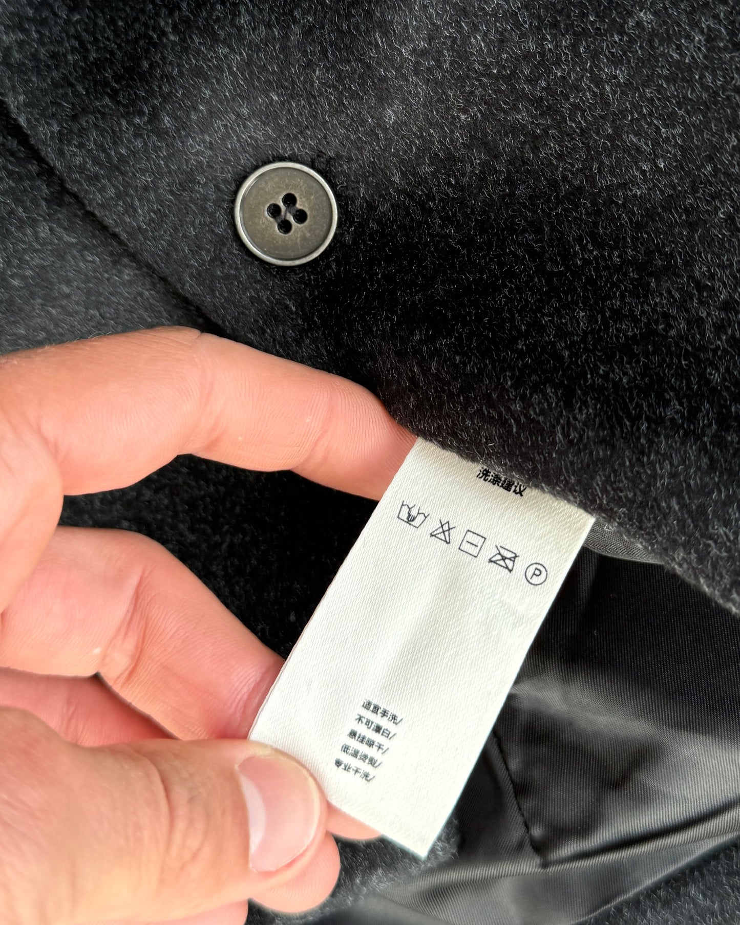 Asymmetric Button-Up Structured Jacket - S/M | Small, Black