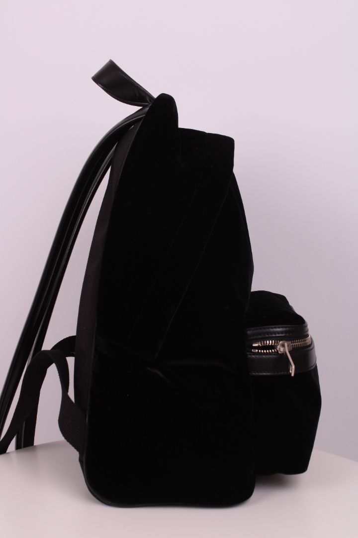 Saint Laurent Velvet City Backpack Black | O/S, Black