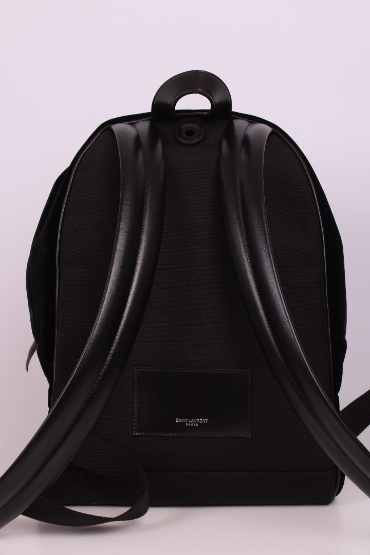 Saint Laurent Velvet City Backpack Black | O/S, Black