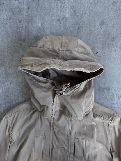 Cabane De Zucca Beige Hooded Parka