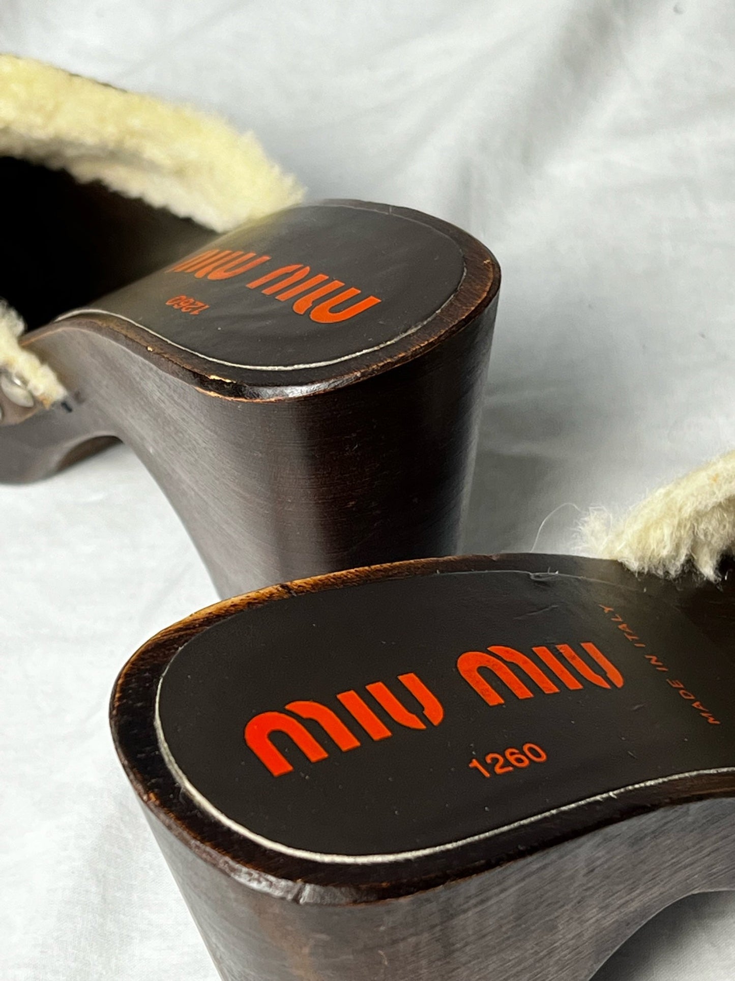 MIU MIU WOODEN CLOG | Default Title, Brown