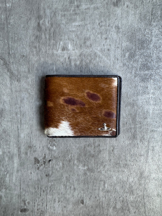 Vivienne Westwood Cow Hair Bi fold Wallet