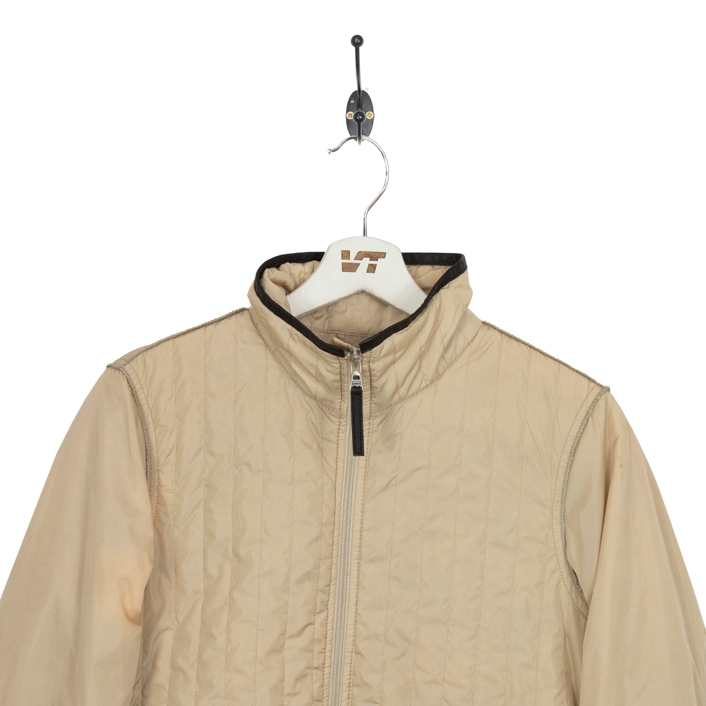 Prada Cream Zip Up Jacket