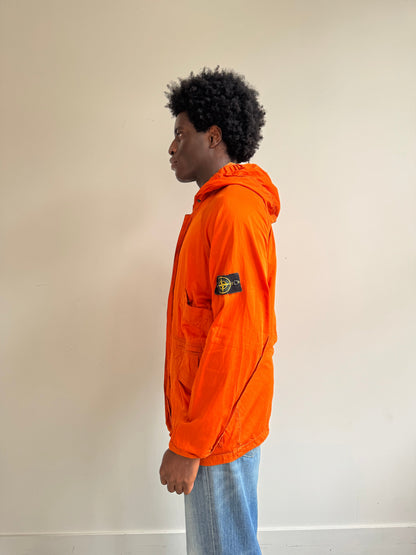 A/W 1996 Stone Island Burnt Orange Multi Pocket Raso Gommato Parka (Sold as seen) | Exra Large