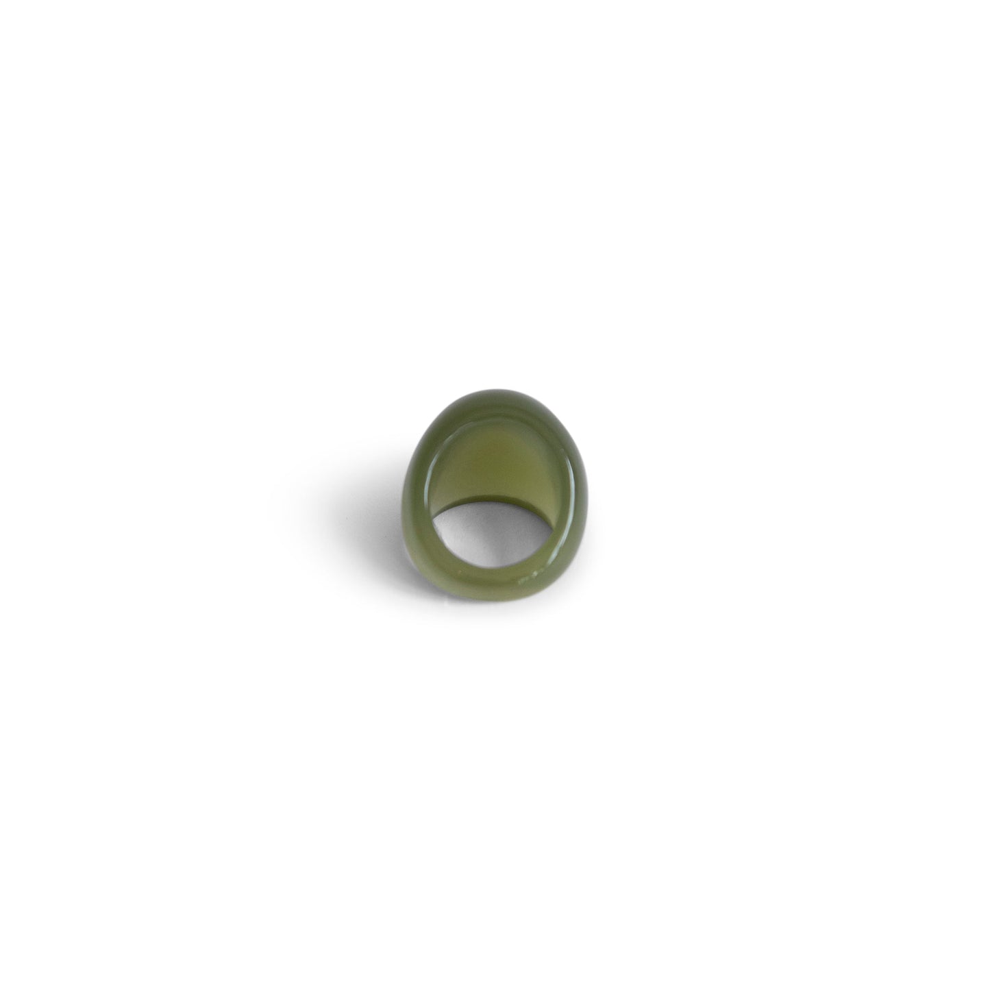 Circular Green Resin Ring