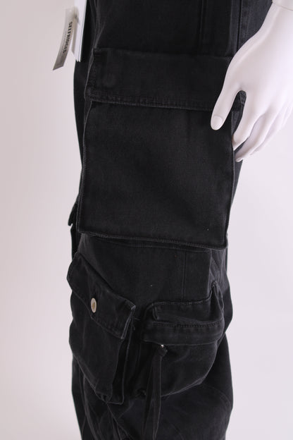 The Attico Cargo Pocket Fern Jeans Black 26W | W26, Black