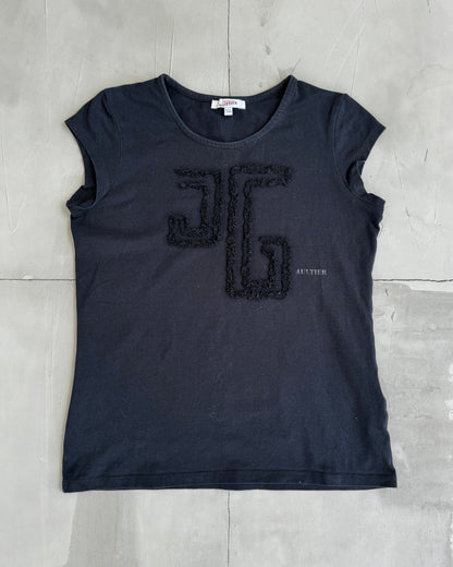 JUNIOR GAULTIER LOGO BABY TEE TOP - S