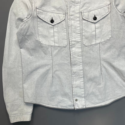 Stone Island SS07 Vintage White Spalmatura Overshirt Jacket | Large, Multicoloured