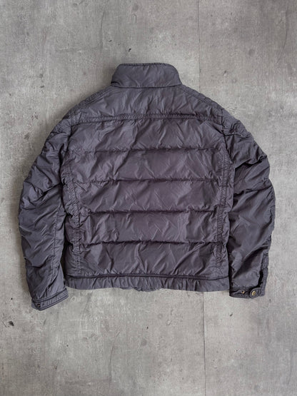 Moncler Dark Grey Funnel Neck Puffer