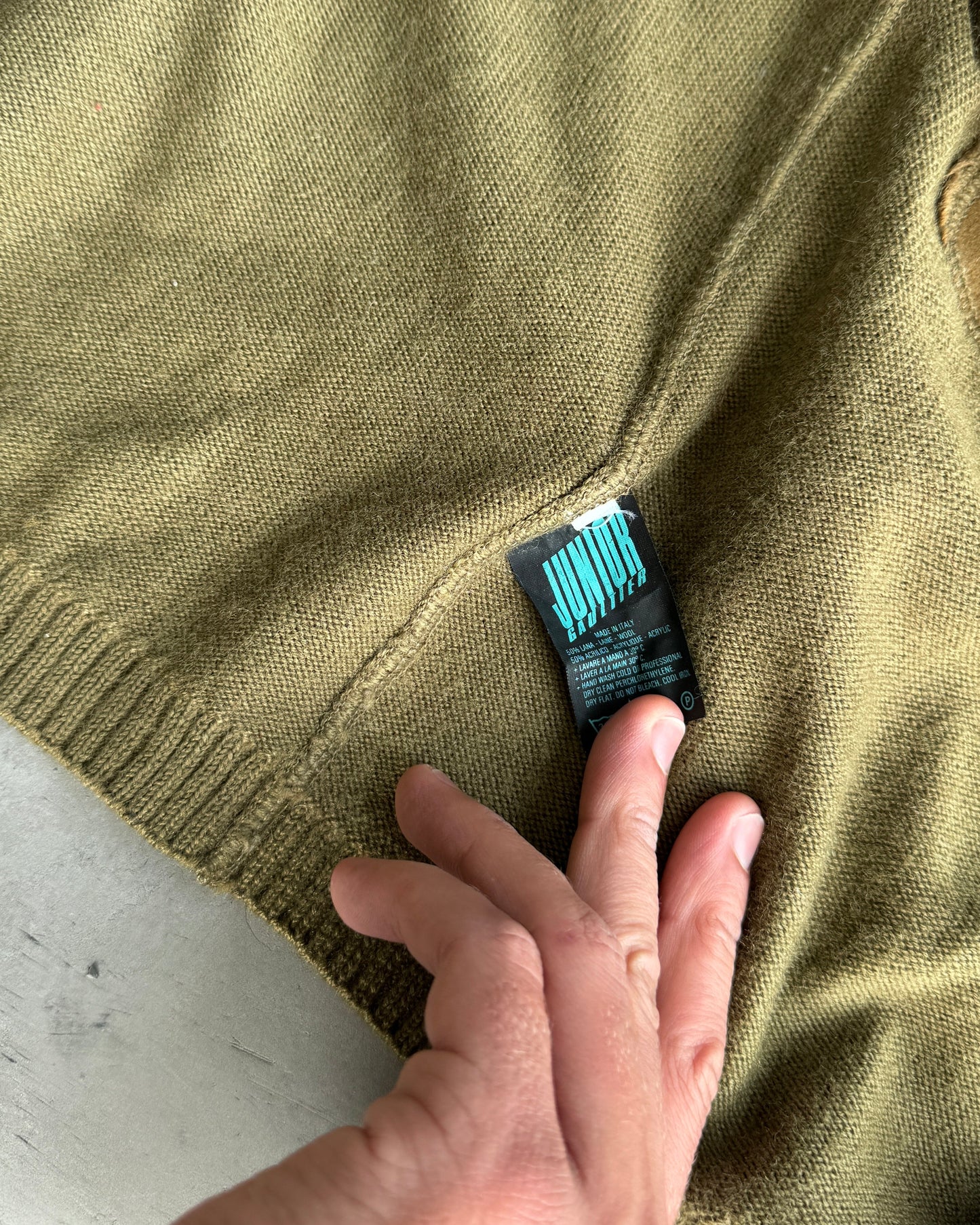 Jean‑Paul Gaultier 1980's Wool Wrap Military Cardigan - M