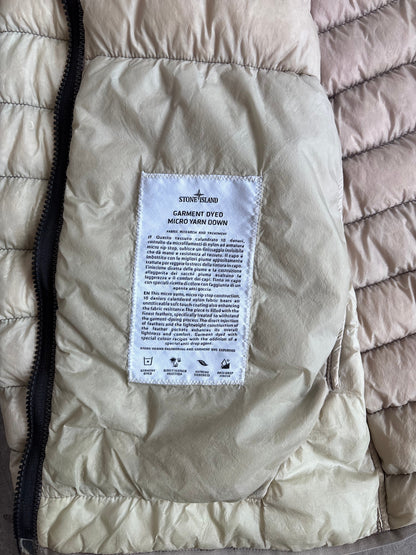 Stone Island A/W 2017 Dyed Micro Yarn Down Beige Jacket