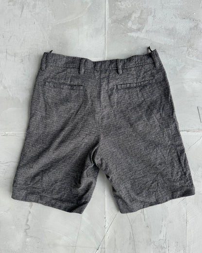 Miu Miu AW06 Plaid Check Wool Shorts - W29"