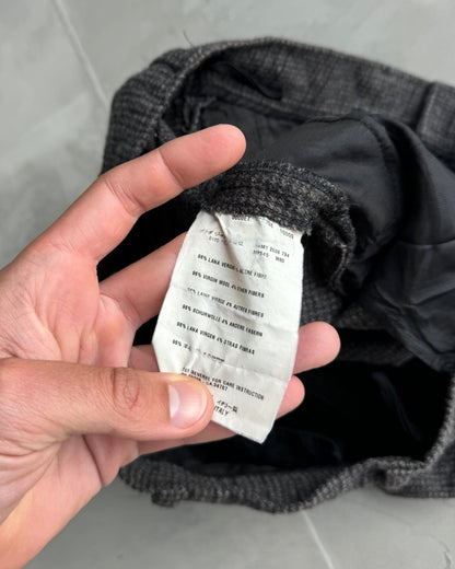 Miu Miu AW06 Plaid Check Wool Shorts - W29"