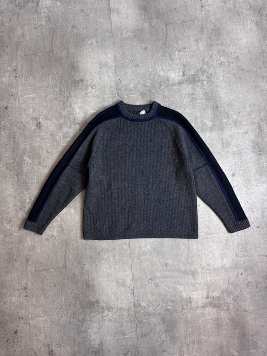 Comme des Garçons Tri-Tone Dark Grey Sweater