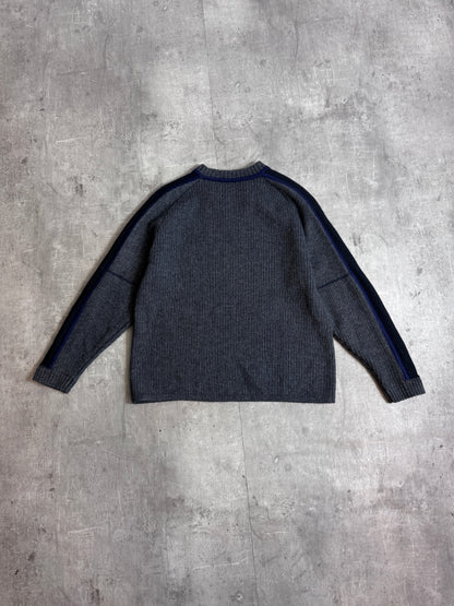 Comme des Garçons Tri-Tone Dark Grey Sweater