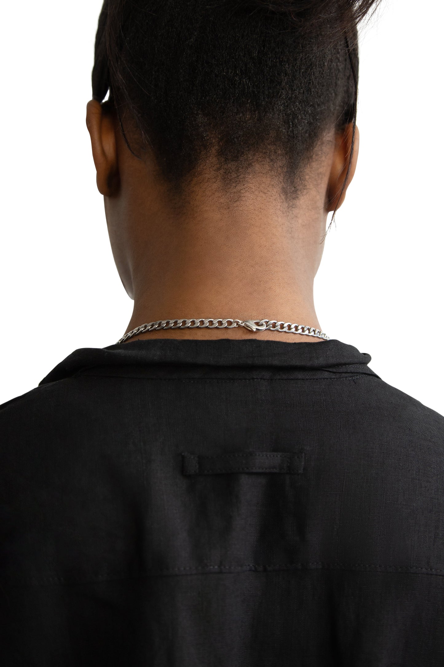 VT Rework : Prada Curb Chain Plaque Necklace x"