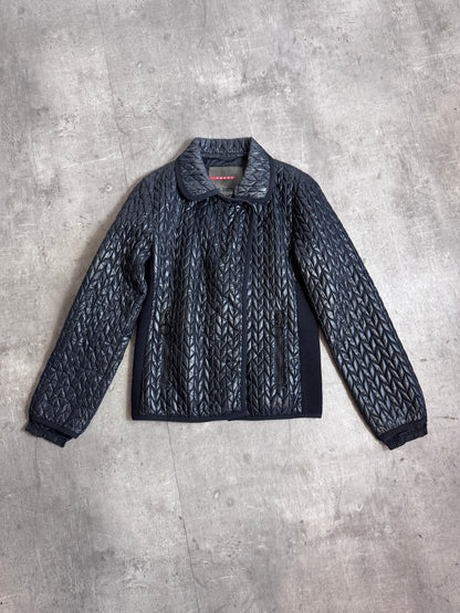 Prada Black Diamond Quilted Jacket