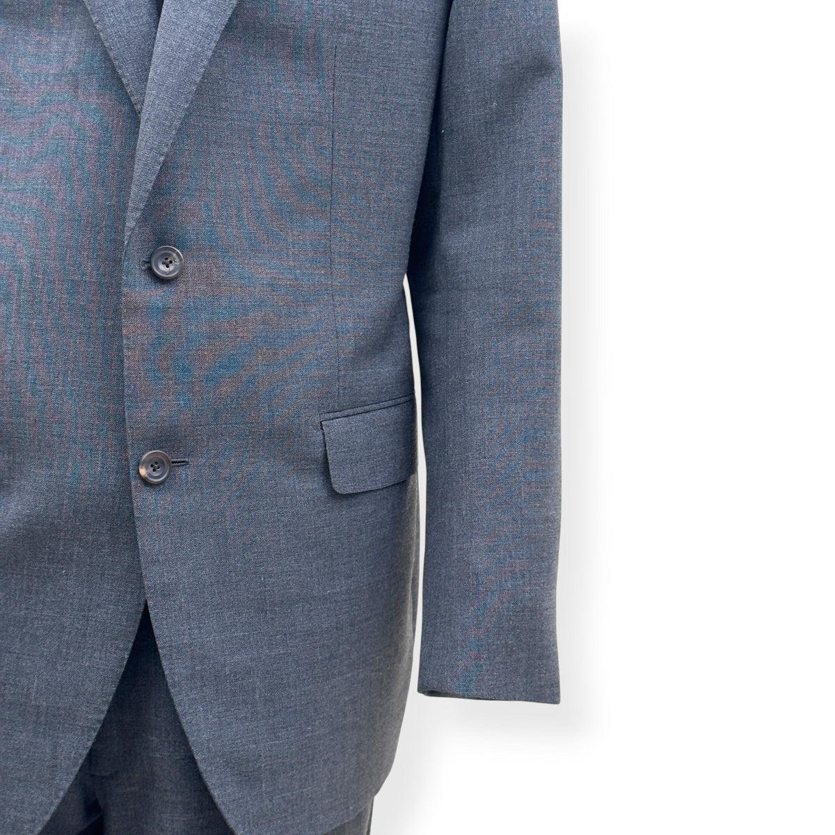 THOM SWEENEY BESPOKE LINEN SUIT GREY XL | XL, Grey