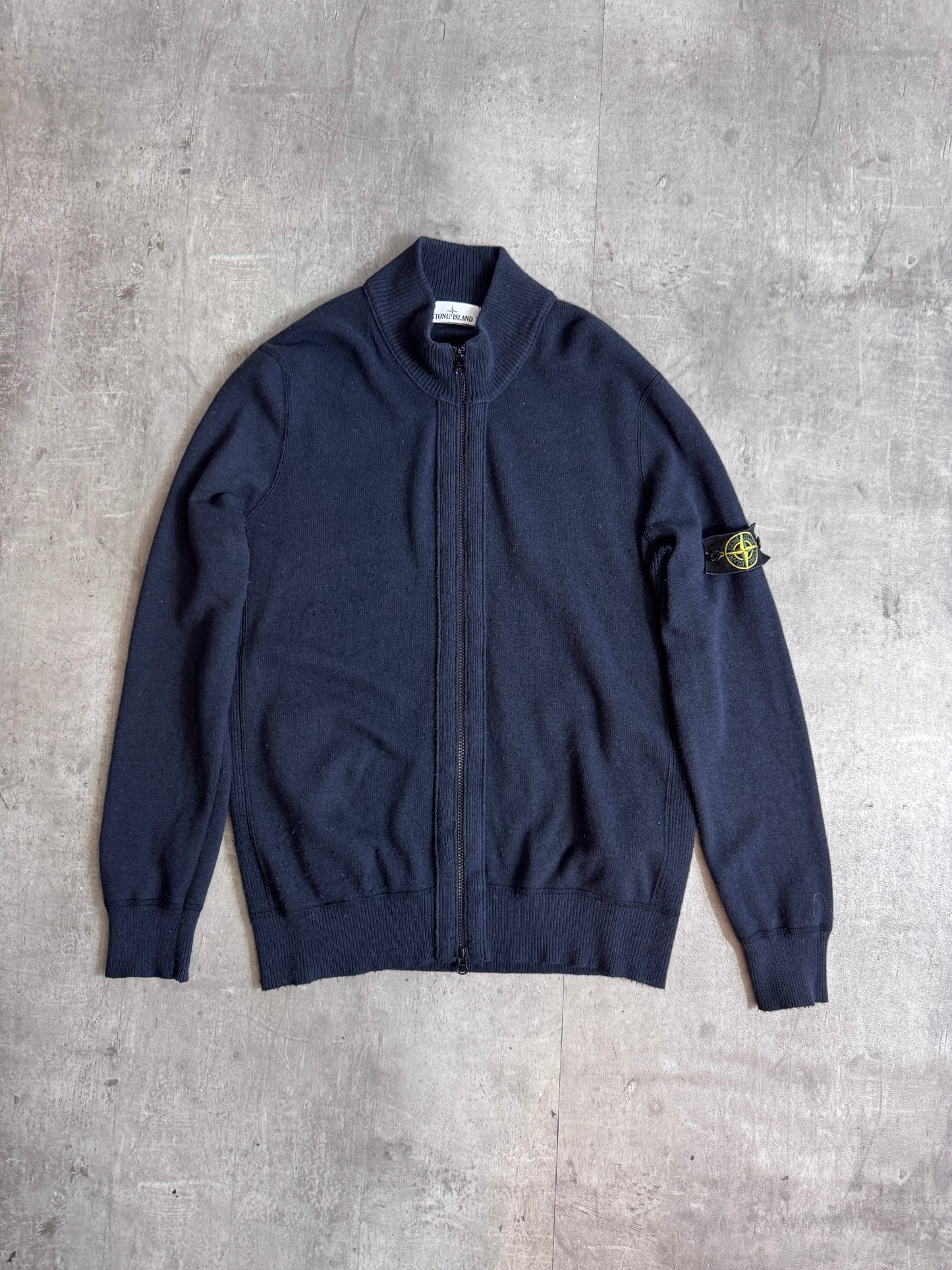 A/W 2015 Stone Island Black Zip Up Sweater