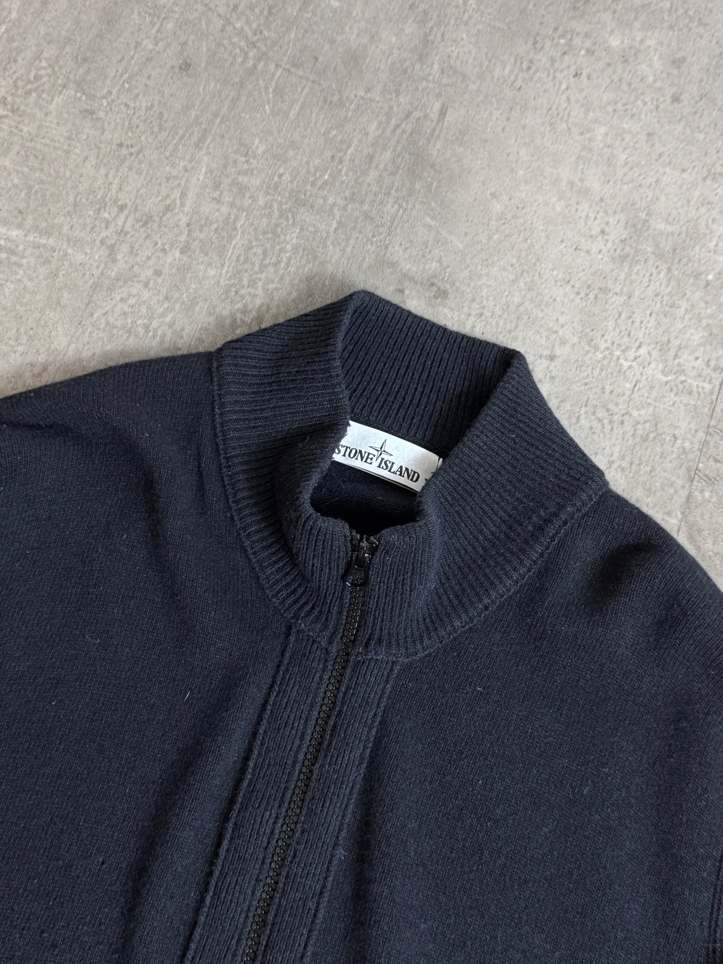 A/W 2015 Stone Island Black Zip Up Sweater