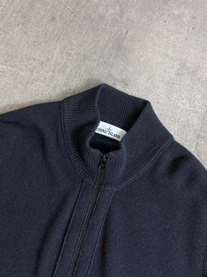 A/W 2015 Stone Island Black Zip Up Sweater
