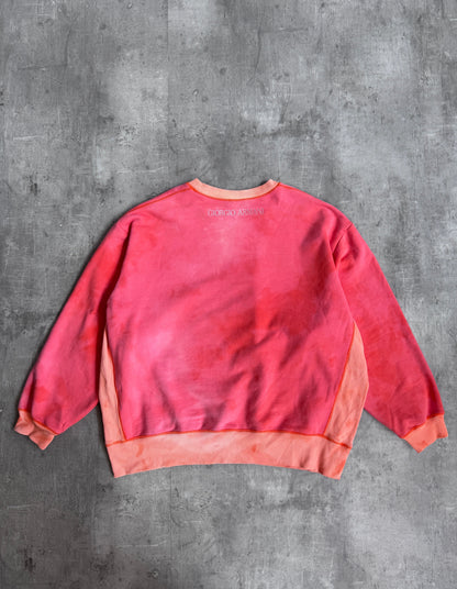 Giorgio Armani Bleach Fade Effect Washed Sweatshirt