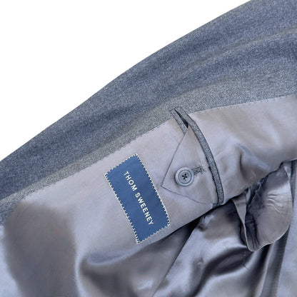 THOM SWEENEY BESPOKE WOOL SUIT GREY XL | XL, Grey