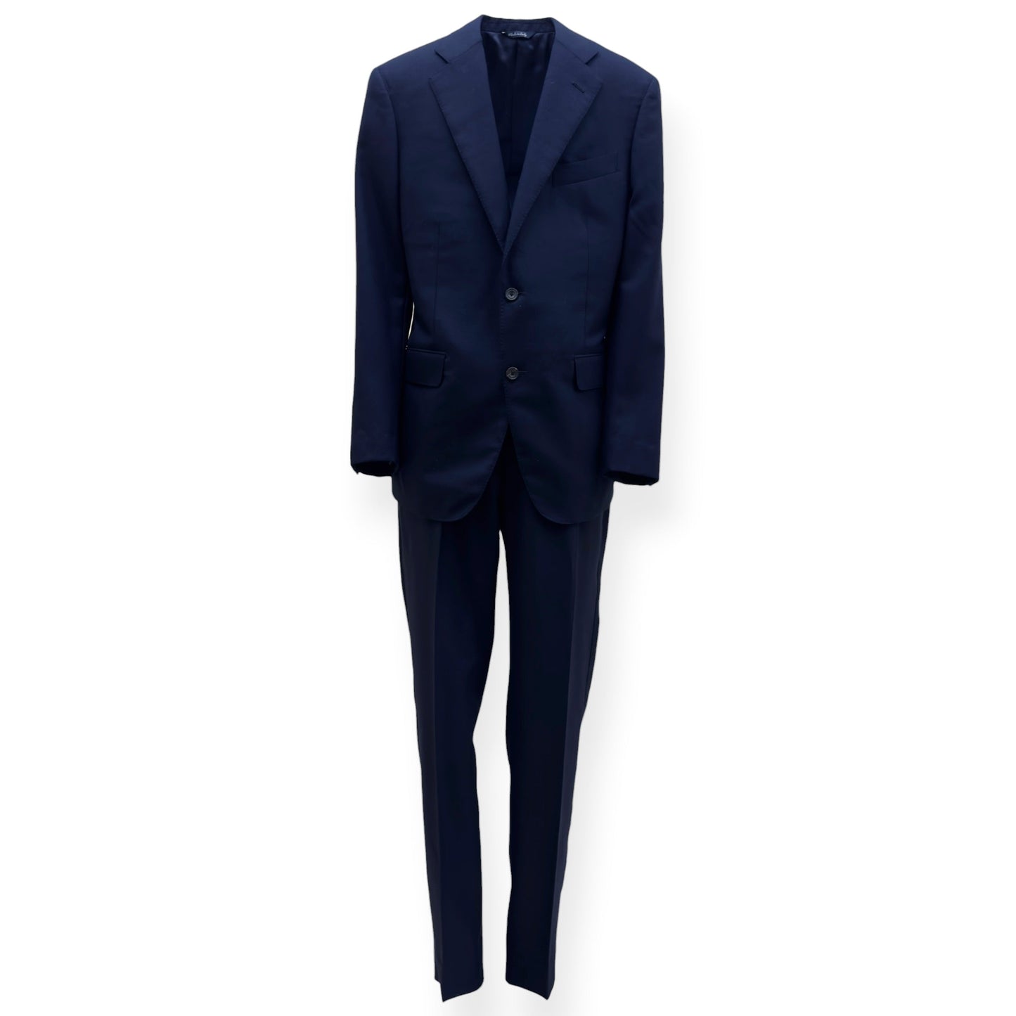 THOM SWEENEY BESPOKE WOOL SUIT NAVY XL | XL, Navy