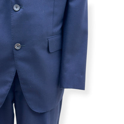 THOM SWEENEY BESPOKE WOOL SUIT NAVY XL | XL, Navy