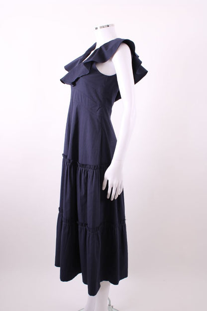 Bamford Dress short sleeve Navy S | Default Title, Navy