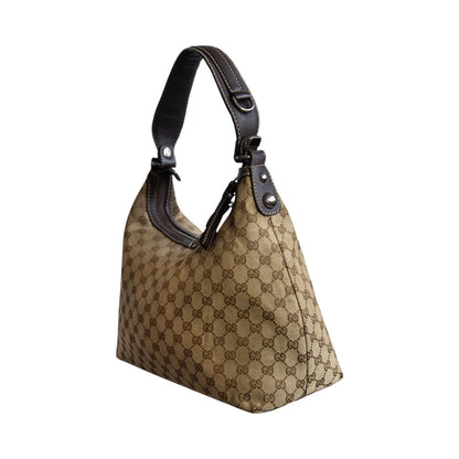 Gucci Brown Monogram Classic Hobo Bag