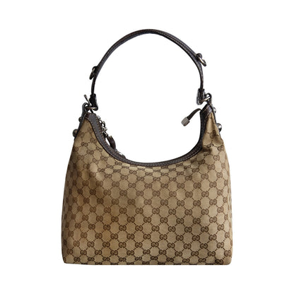 Gucci Brown Monogram Classic Hobo Bag