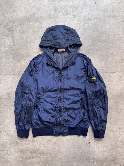 S/S 2018 Stone Island Navy Nylon Metal Wattro Hooded Smock Jacket | Large, Multicoloured