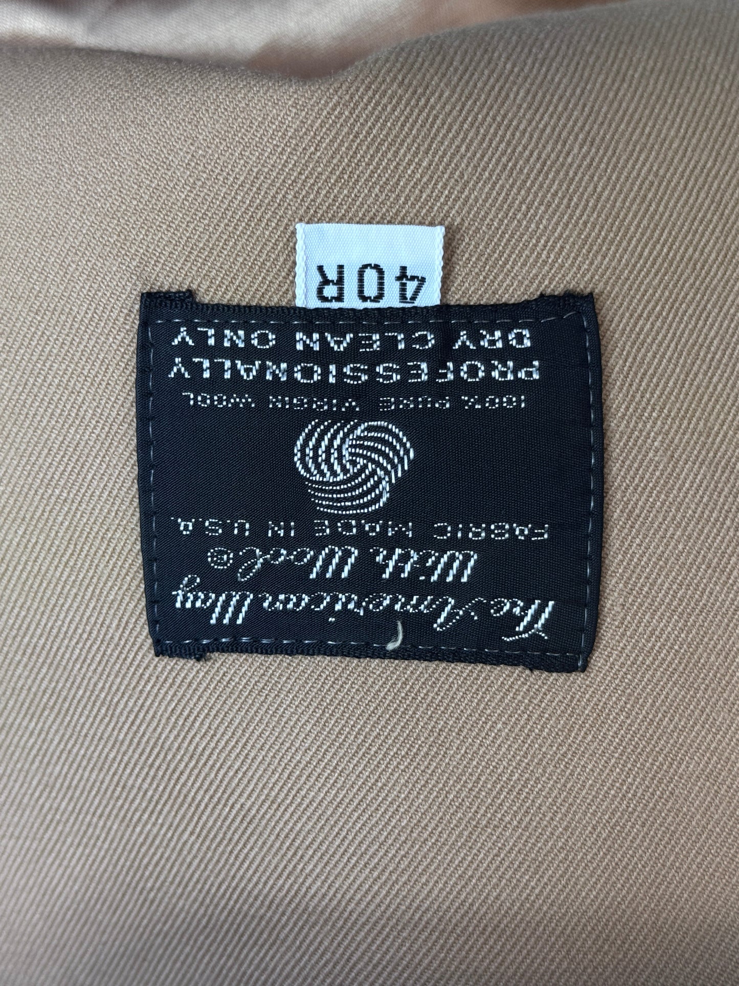 1990s Christian Dior Silk Lined Camel Double Breasted Trench Coat