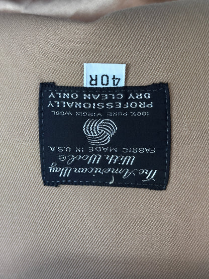 1990s Christian Dior Silk Lined Camel Double Breasted Trench Coat