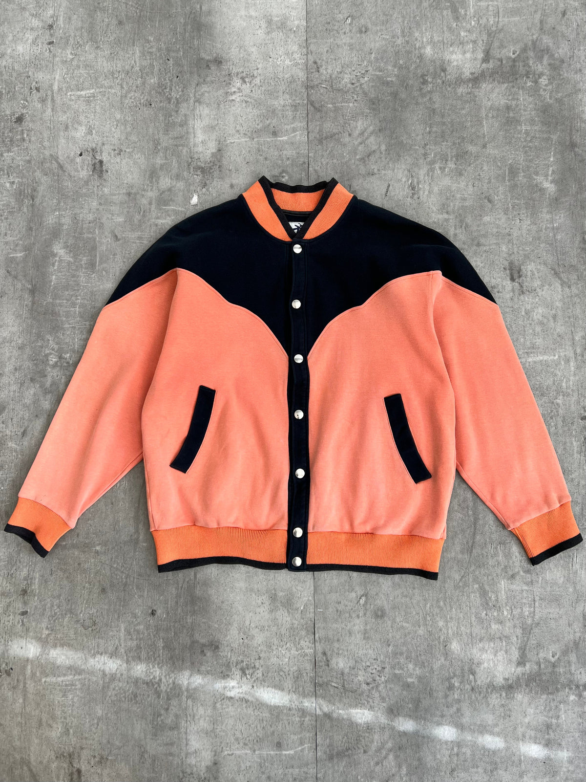 Issey Miyake Hai Sporting Gear Two Tone Varsity Jacket | Medium, Multicoloured