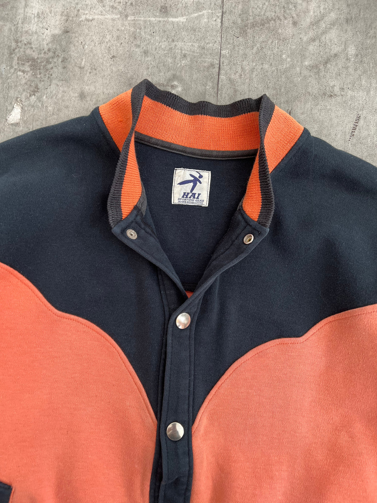 Issey Miyake Hai Sporting Gear Two Tone Varsity Jacket | Medium, Multicoloured