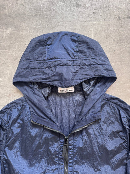 S/S 2018 Stone Island Navy Nylon Metal Wattro Hooded Smock Jacket | Large, Multicoloured
