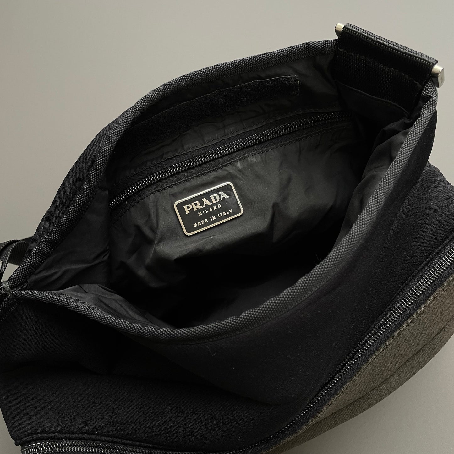 Prada Sport Khaki 00s Neoprene Crossbody Messenger Bag | O/S, Khaki