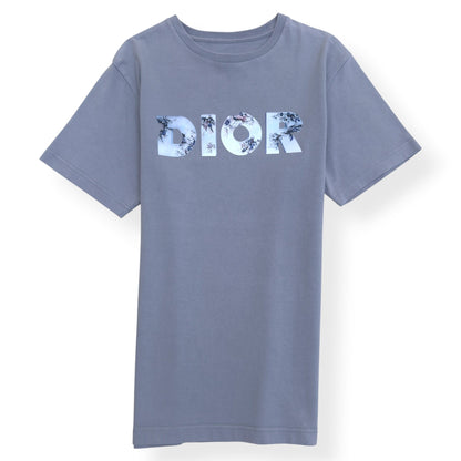 DIOR X DANIEL ARSHAM ERODED LOGO T-SHIRT GREY M | Medium, Grey
