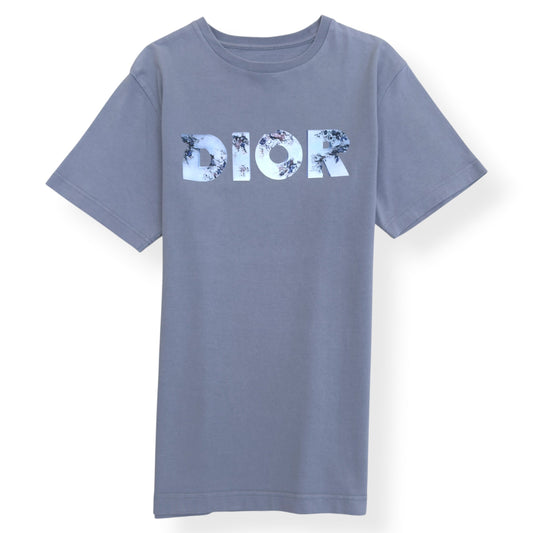 DIOR X DANIEL ARSHAM ERODED LOGO T-SHIRT GREY M | Medium, Grey