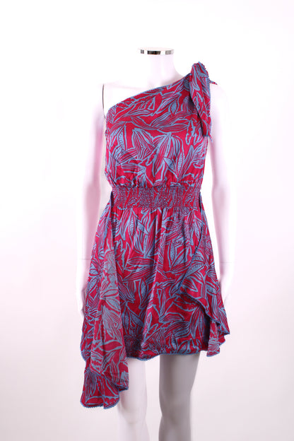 Poupette St Barth Halter Mini Dress Blue / Pink S | Default Title, Multicoloured