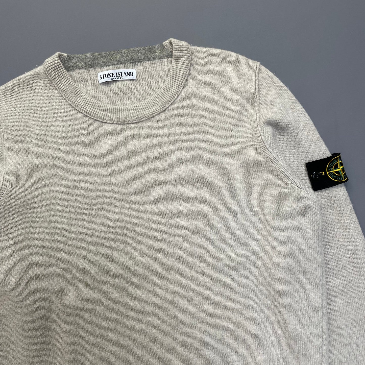 Stone Island Beige AW11 Midweight Knit Jumper | Large, Beige