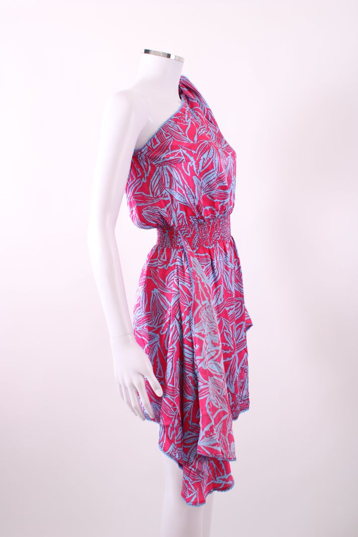 Poupette St Barth Halter Mini Dress Blue / Pink S | Default Title, Multicoloured