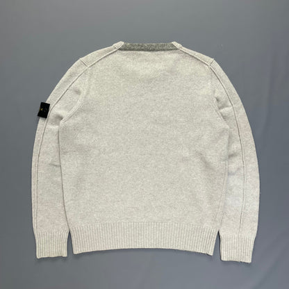 Stone Island Beige AW11 Midweight Knit Jumper | Large, Beige