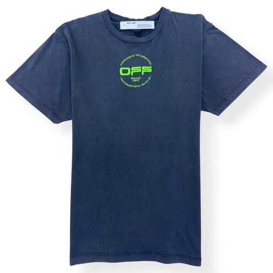 OFF-WHITE HAND LOGO COTTON T-SHIRT GREY M | Medium, Grey